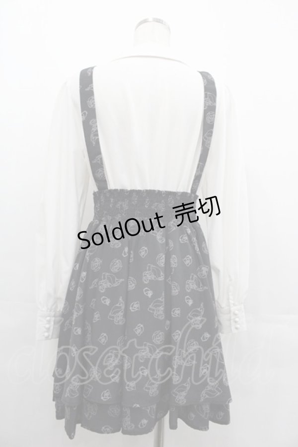 画像2: E hyphen world gallery / Aliceエプロンワンピース  黒Ｘ白 I-25-07-23-048-LO-OP-HD-ZI (2)