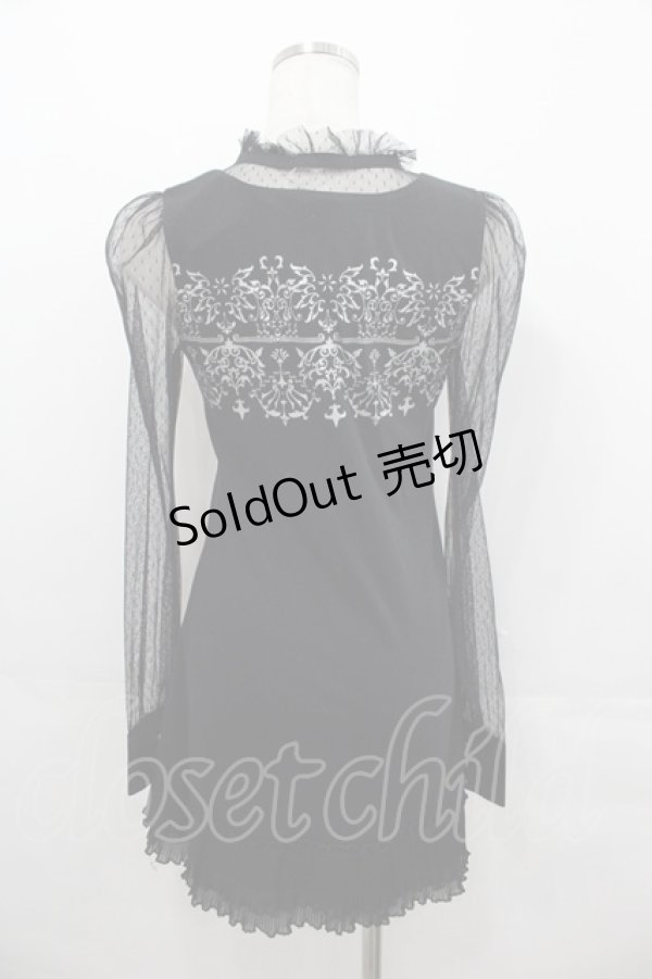 画像2: PUTUMAYO / アリーシャ・レイヤード風ワンピ  黒 I-25-07-23-063-PT-OP-HD-ZI (2)