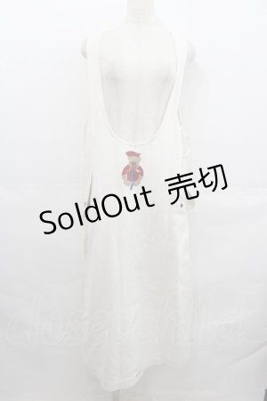 画像: PINK HOUSE / マリンくまさんジャンパースカート  アイボリー I-25-07-23-068-LO-OP-HD-ZI