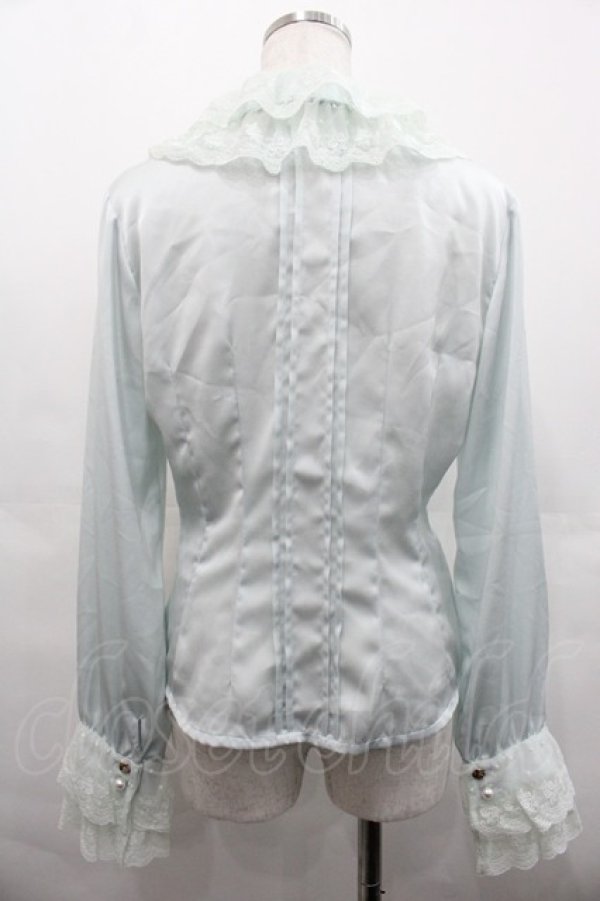 画像2: BABY,THE STARS SHINE BRIGHT / キャロラインブラウス  サックス I-25-07-23-001-BA-BL-HD-ZI (2)