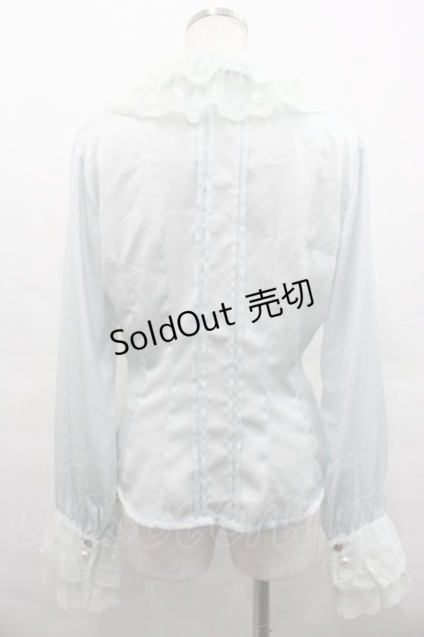 画像2: BABY,THE STARS SHINE BRIGHT / キャロラインブラウス  サックス I-25-07-23-001-BA-BL-HD-ZI (2)