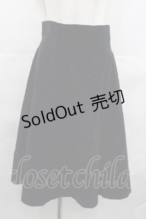 画像: Moi-meme-Moitie / 別珍ハイウエストスカート 13号 黒 I-25-07-23-093-MO-SK-HD-ZI
