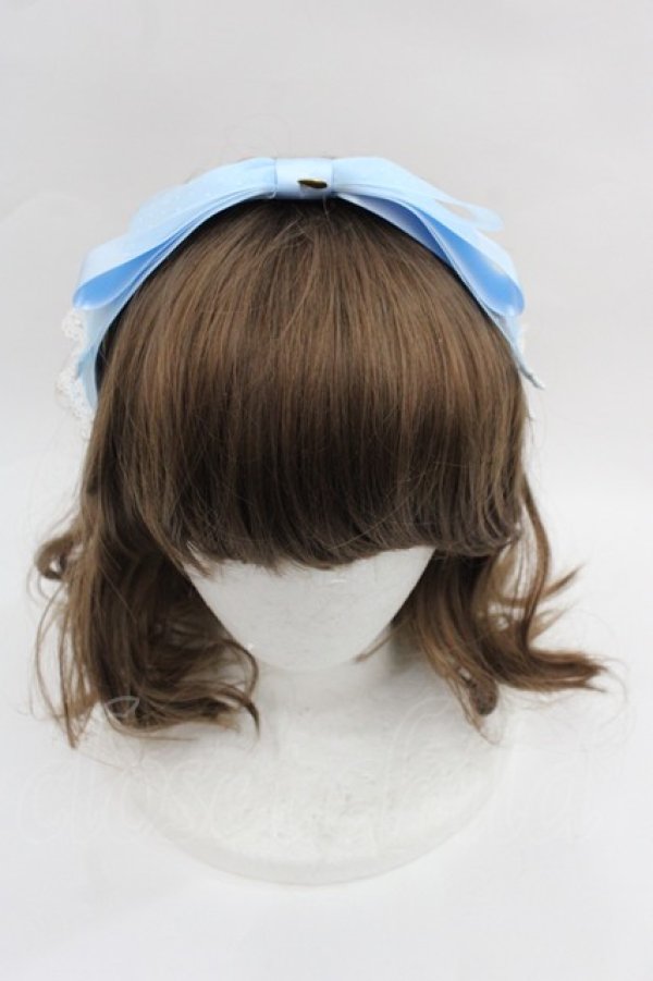 画像1: Angelic Pretty / SheerドットMichelleカチューシャ  サックス I-25-07-23-107-AP-AC-HD-ZI (1)