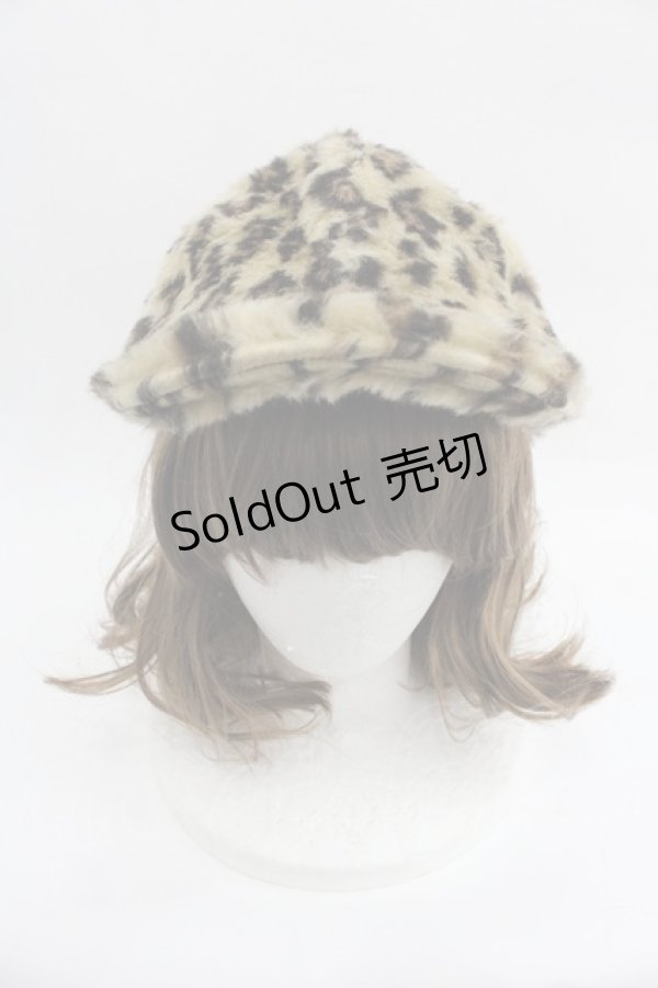 画像1: MILKBOY / レオパードファーキャップ  ブラウンＸ黒 I-25-07-23-112-MB-AC-HD-ZI (1)