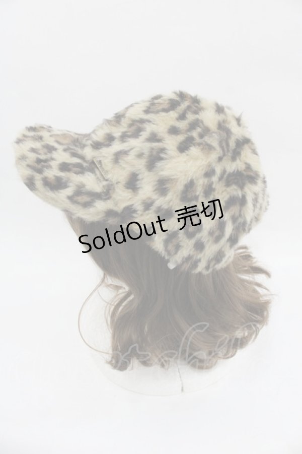 画像2: MILKBOY / レオパードファーキャップ  ブラウンＸ黒 I-25-07-23-112-MB-AC-HD-ZI (2)