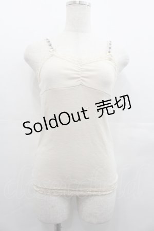画像: Ank Rouge / フラワーレースリボンキャミトップス  アイボリー I-25-07-23-013-CA-TO-HD-ZI