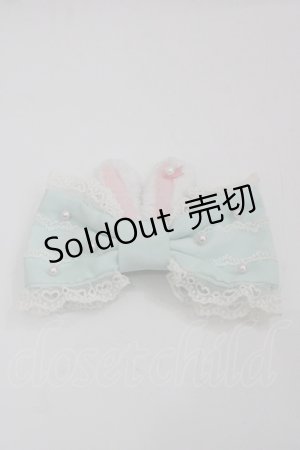 画像: Angelic Pretty / リリカルバニーリボンバレッタ  ミント I-25-07-23-122-AP-AC-HD-ZI
