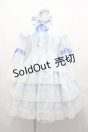 画像: BABY,THE STARS SHINE BRIGHT / エリザベスワンピースセット  サックス I-25-07-27-058-BA-OP-HD-ZI
