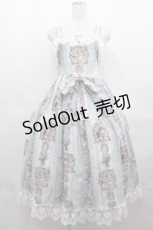 画像: RoyalPrincessAlice / Rococo Rose Catジャンパースカート  サックス I-25-07-27-059-LO-OP-HD-ZI