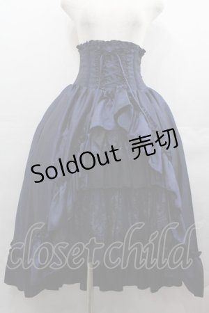 画像: ATELIER PIERROT / Fairy Lace Corset Skirt 1 ネイビー I-25-07-27-094-EL-SK-HD-ZI