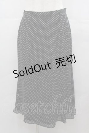 画像: INGEBORG / ドットスカート  黒Ｘ白 I-25-07-27-104-LO-SK-HD-ZI