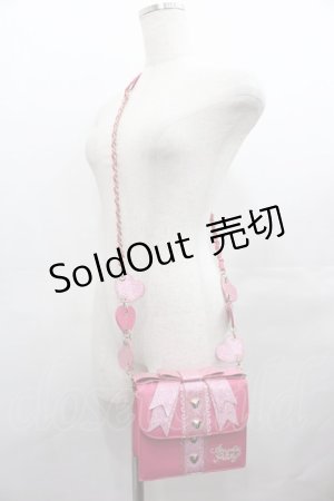 画像: Angelic Pretty / Little Present Ribbonポシェット&パスケース  濃ピンク I-25-07-27-106-AP-BG-HD-ZI