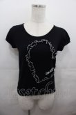 画像1: MILK / フリルハートパフTシャツ  黒Ｘ白 I-25-07-27-012-ML-TO-HD-ZI (1)