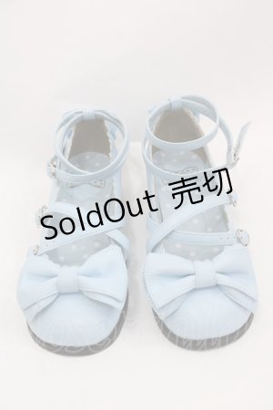 画像: Angelic Pretty / Tea Partyシューズ S サックス I-25-07-27-111-AP-SH-HD-ZI