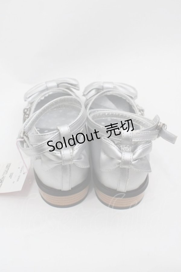 画像2: Angelic Pretty / Tea Partyシューズ M シルバー I-25-07-27-112-AP-SH-HD-ZI (2)