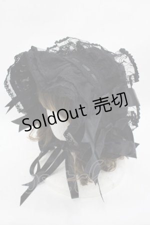 画像: BABY,THE STARS SHINE BRIGHT / Holy Doll Memoirボンネット  黒 I-25-07-27-119-BA-AC-HD-ZI
