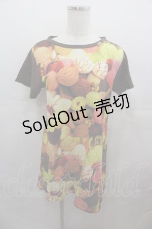 画像: MILK / Sweet Scoops Long Tee  ブラウン I-25-07-27-027-ML-TO-HD-ZI