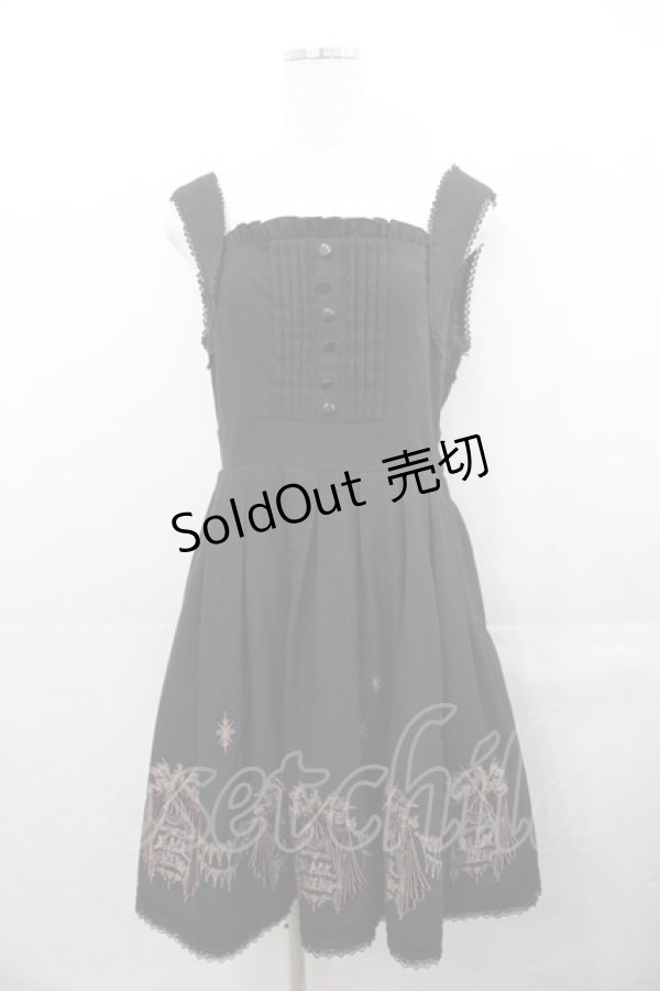 画像1: BPN / サーカス刺繍ワンピース M ブラック I-25-07-30-064-GO-OP-HD-ZI (1)