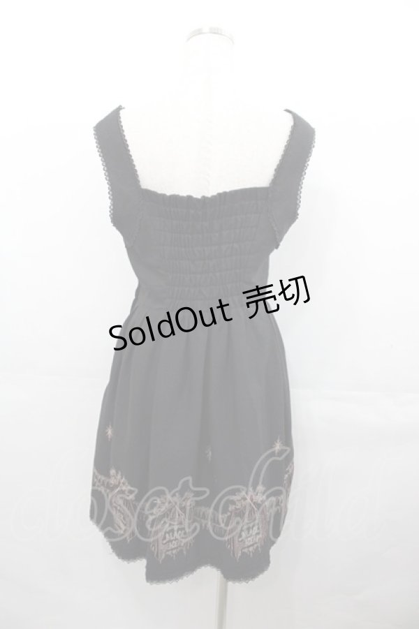 画像2: BPN / サーカス刺繍ワンピース M ブラック I-25-07-30-064-GO-OP-HD-ZI (2)