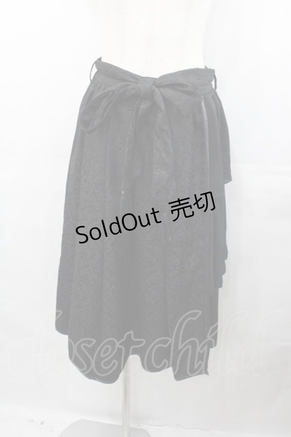 画像1: axes femme Kawaii / チャイナアシメスカート  黒 I-25-07-30-085-AX-SK-HD-ZH (1)