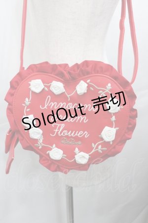 画像: LIZ LISA / 刺繍ハートポシェット  赤Ｘ白 I-25-07-30-094-LO-BG-HD-ZI
