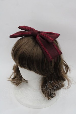 画像: LOLITAその他(お買取対象外) / リボンカチューシャ  ボルドー I-25-07-30-115-LO-AC-HD-ZI