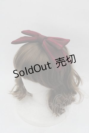 画像: LOLITAその他(お買取対象外) / リボンカチューシャ  ボルドー I-25-07-30-115-LO-AC-HD-ZI