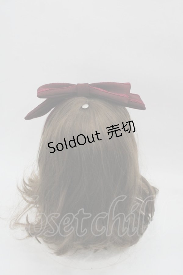 画像2: LOLITAその他(お買取対象外) / リボンカチューシャ  ボルドー I-25-07-30-115-LO-AC-HD-ZI (2)