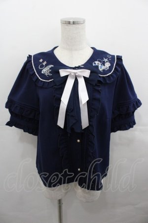 画像: Amavel / Jerryfish Aquarium ブラウス  ネイビー I-25-07-30-002-CA-BL-HD-ZI