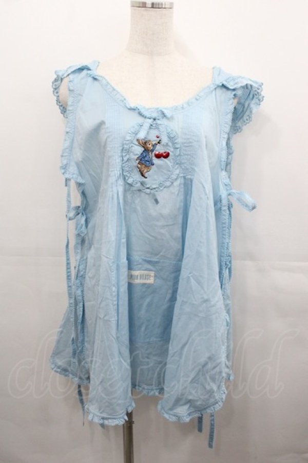 画像1: PINK HOUSE / PETER RABBIT TABLIER  サックス I-25-07-30-029-LO-TO-HD-ZI (1)
