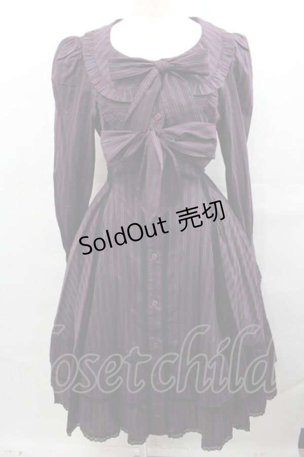 画像1: ALICE and the PIRATES / DIDOLuLaLaレジメンタルワンピース  ボルドー I-25-07-30-032-PA-OP-HD-ZI (1)