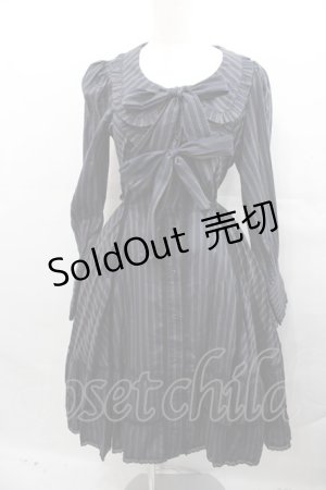 画像: ALICE and the PIRATES / DIDOLuLaLaレジメンタルワンピース  ネイビー I-25-07-30-033-PA-OP-HD-ZI