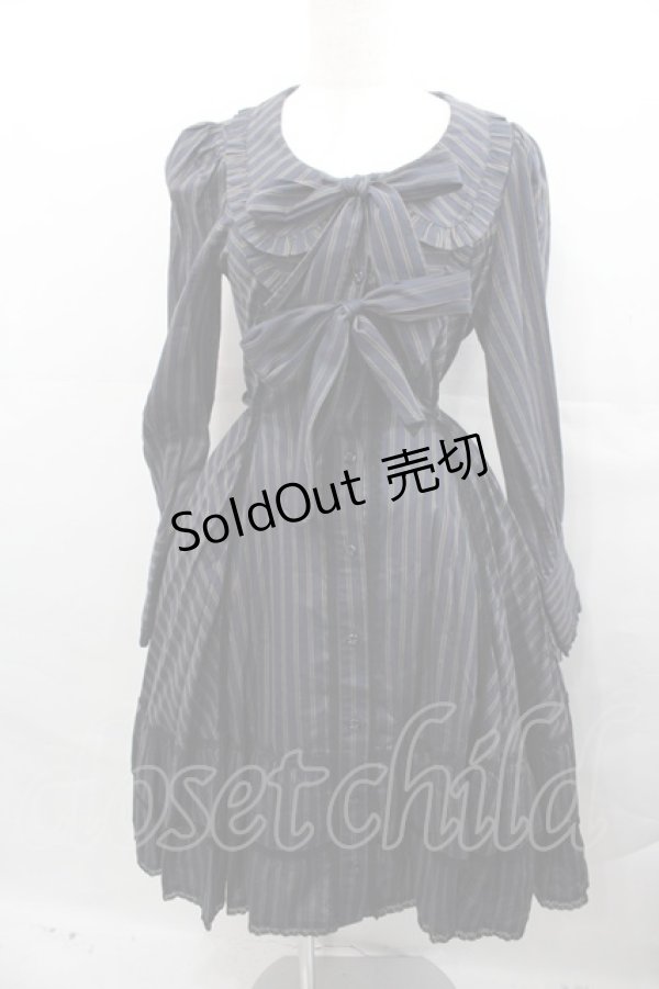 画像1: ALICE and the PIRATES / DIDOLuLaLaレジメンタルワンピース  ネイビー I-25-07-30-033-PA-OP-HD-ZI (1)