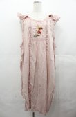 画像1: PINK HOUSE / ウィンターフォレストトリート刺繍タブリエ  ピンク I-25-08-04-053-LO-OP-HD-ZI (1)