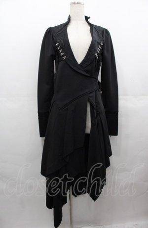 画像: Rozen Kavalier / 襟刺繍ロングジャケット  黒 I-25-08-04-067-OO-JA-HD-ZI