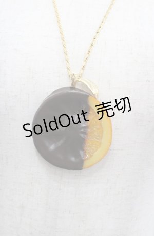画像: Q-pot. / オランジェショコラネックレス  ブラウンＸオレンジ I-25-08-04-094-QP-AC-HD-ZI