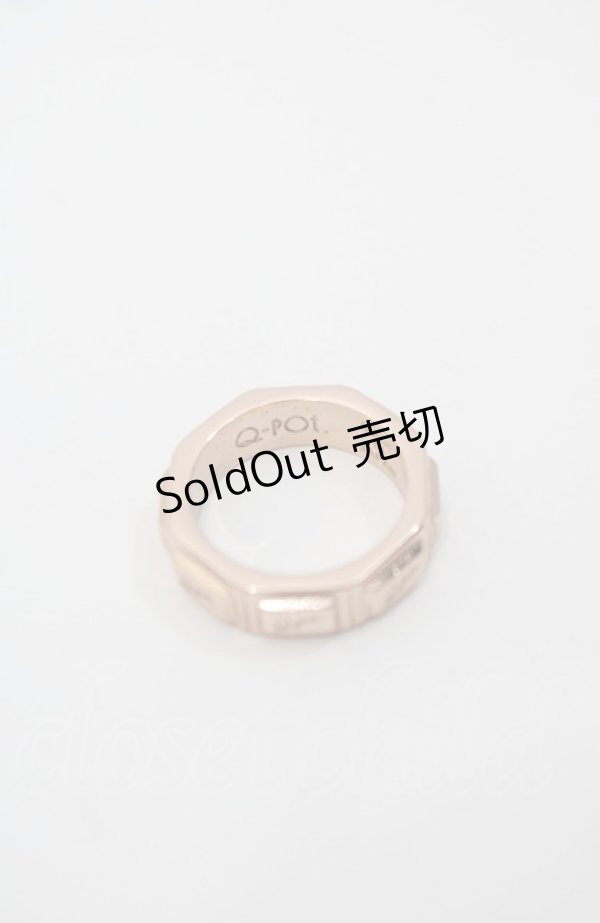 画像2: Q-pot. / タブレットチョコレートリング 約8号 ピンクゴールド I-25-08-04-117-QP-AC-HD-ZI (2)