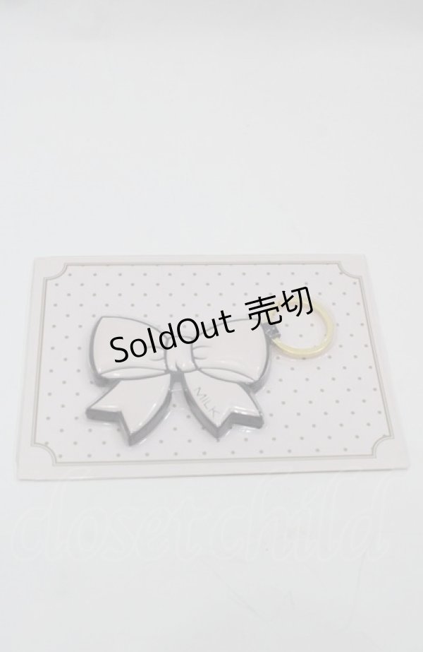 画像1: MILK / リボンキーホルダー  ピンク I-25-08-04-121-ML-ZA-HD-ZI (1)