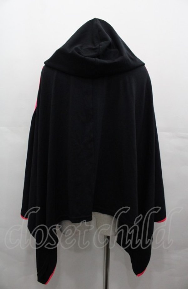Qutie Frash / チャイナポンチョ 黒xピンク I-25-08-04-013-QU