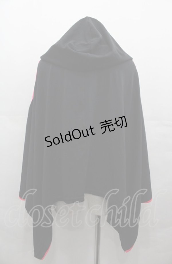 画像2: Qutie Frash / チャイナポンチョ  黒ｘピンク I-25-08-04-013-QU-JA-HD-ZI (2)