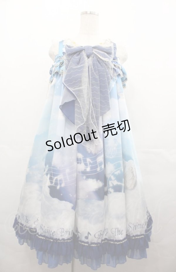 画像1: BABY,THE STARS SHINE BRIGHT / L'echelle de l'ange〜天使のセラピー〜ベビードールジャンパースカート  紺 I-25-08-04-026-BA-OP-HD-ZI (1)