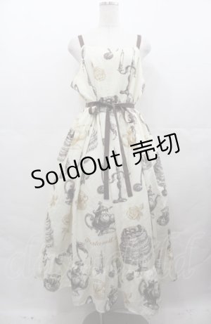画像: Perla nell' ostrica / Little banquet Jumper Skirt　ジャンパースカート  アイボリー I-25-08-04-032-EL-OP-HD-ZI