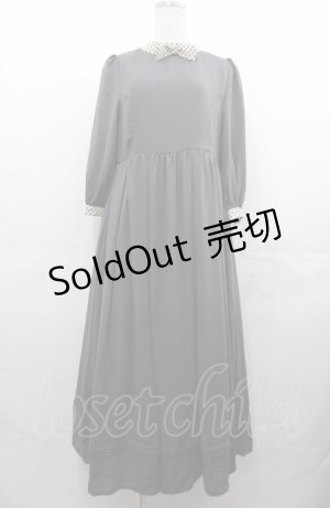 画像: Maison de FLEUR Petite Robe canone / ブリジットが注ぐサイダーワンピース M グレー I-25-08-04-037-EL-OP-HD-ZI