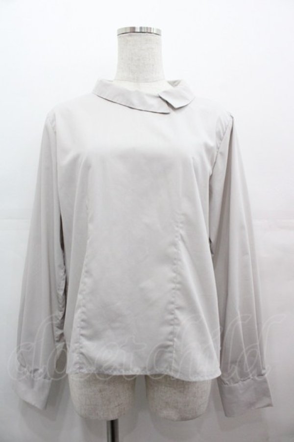 画像1: F&A / サイドカラーシャツ  グレージュ I-25-08-09-006-LO-BL-HD-ZI (1)