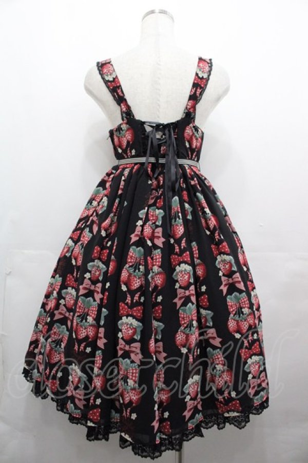 Angelic Pretty / Strawberry Dollジャンパースカート クロ I-25