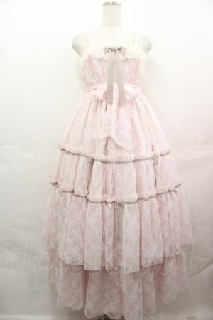 画像: Angelic Pretty / Romantic Lacy Dollジャンパースカート  ピンク I-25-08-09-055-AP-OP-HD-ZI