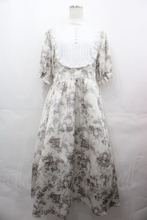 m petit by misako トワルドジュイ柄ロングワンピース m♡petit by misako 大きいサイズ】トワルドジュイ柄