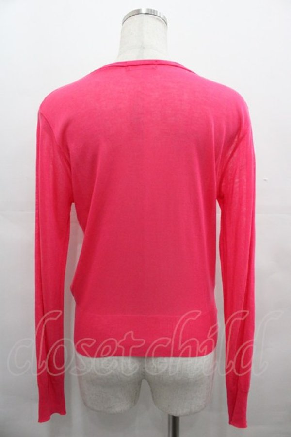 画像2: MA*RS / 薄手長袖カーディガン  濃ピンク I-25-08-09-001-EL-TO-HD-ZI (2)