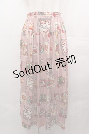 画像: PINK HOUSE / チェリー総柄プリントスカート  ピンク I-25-08-09-093-LO-SK-HD-ZT144