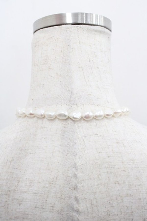 画像3: Q-pot. / シロクマハグス淡水パールネックレス  白Ｘシルバー I-25-08-09-106-QP-AC-HD-ZI (3)